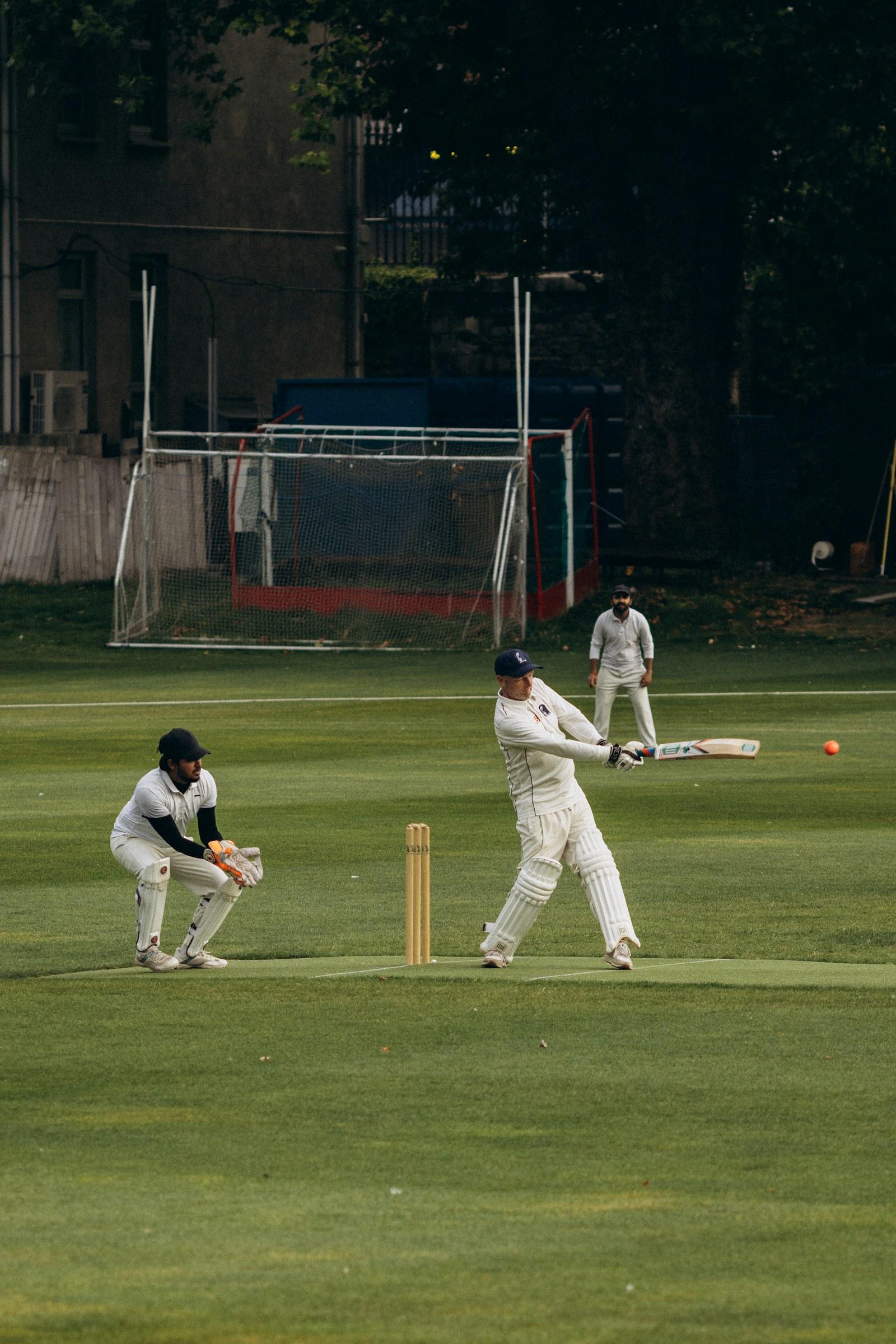 A batter plays a shot during recreational cricket — illustrative archive photograph