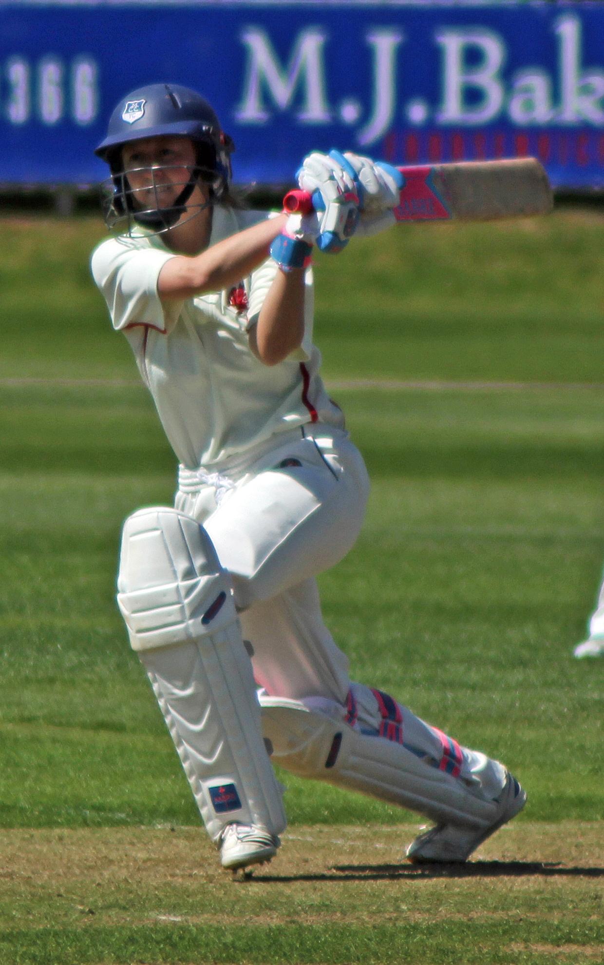Fran Wilson batting for Somerset against Durham at Taunton, 6 May 2013 — archive photograph