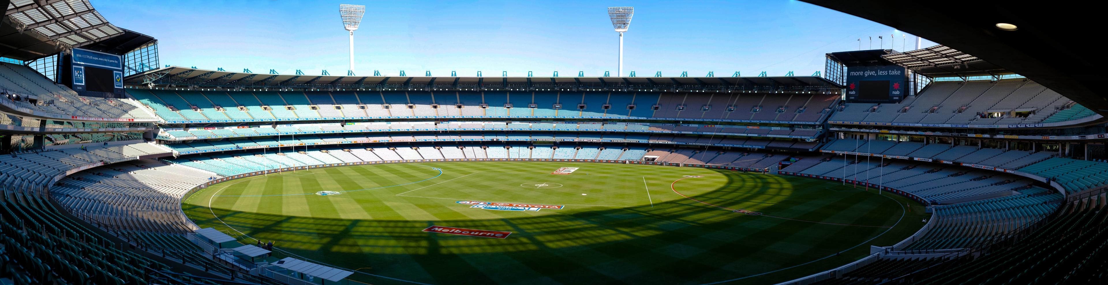 Melbourne Cricket Ground — archive panoramic photograph, not the NFL game